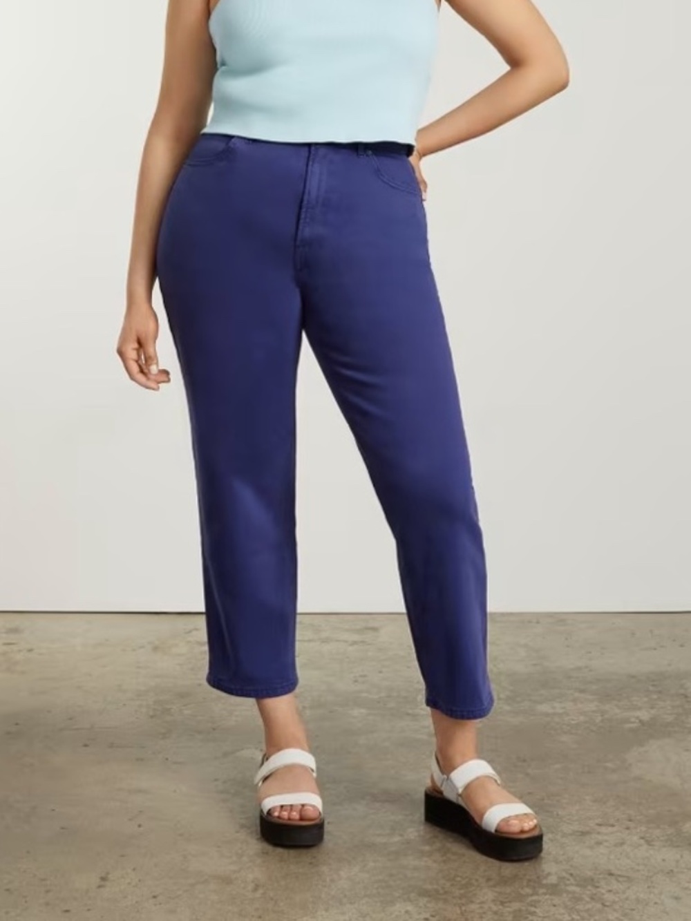 Everlane "Way High Curvy" jean in deep lapis - Size 32